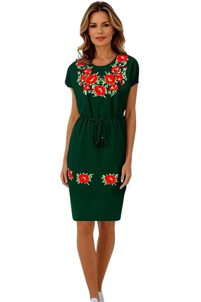 rody's forever Rochie casual dama R777, verde/rosu