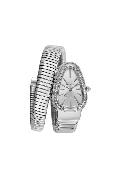 Freelook Silver-Gray Steel Case Design Women's Wristwatch - Quartz Movement, ...