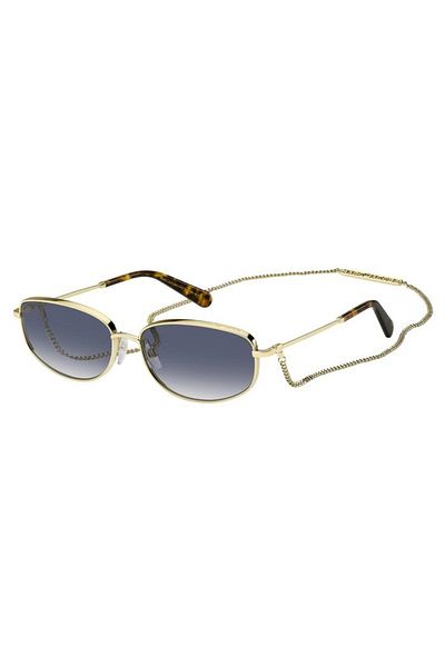 Marc Jacobs Women's Gold-Blue Organic Gradient (Uv) Glass Steel Closed Frame Design Sunglasses Mj0772/N/S Lks