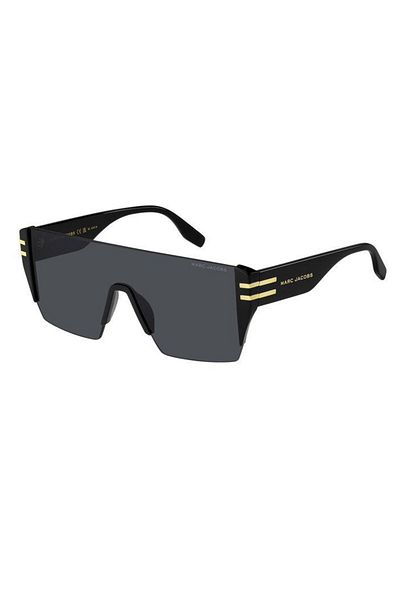 Marc Jacobs Unisex Black Organic (Uv) Glass Bone Facet (Rimless) Design Sunglasses Mj0712/S 807Ir