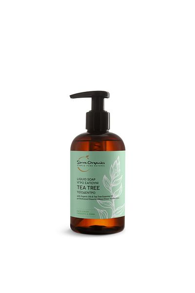 Sirra Organics Liquid soap with tea tree extract, 250 ml