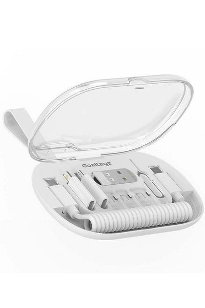 Generic Goaltage SyncBox Cable Organizer Including SIM Card Storage, High-Speed Data Transfer Tools, Silicon