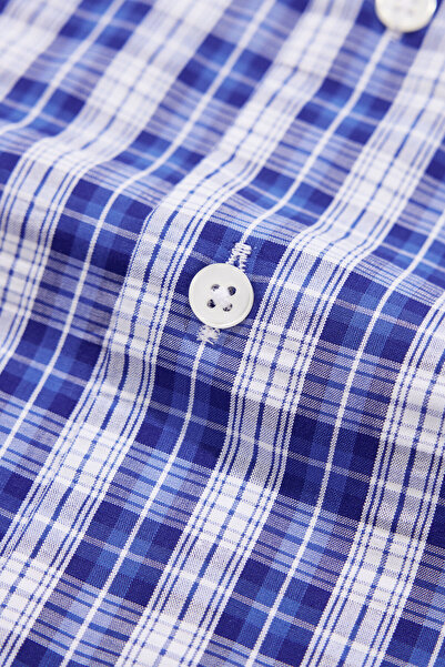 W Collection WHITE LONG SLEEVE STRIPED PATTERNED SHIRT