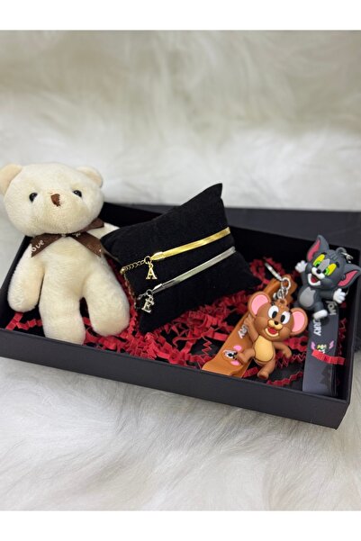 VENTİ VENTİSCA Steel anti-tarnish Italian double bracelet , Tom and Jerry , t...