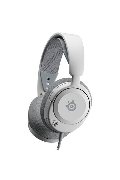 SteelSeries سماعة ألعاب سلكية بيضاء من Arctis Nova 1 White 61607 مع ميكروفون