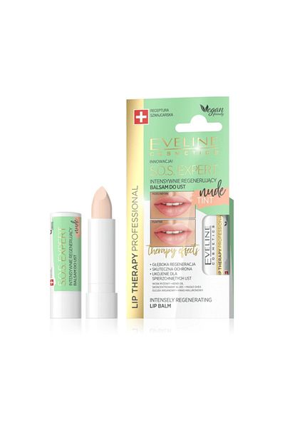 Eveline Cosmetics Eveline Lip Therapy SOS Expert Lip Balm with Tint - Nude