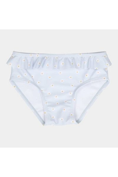 Little Dutch - Slip de baie cu protecție UV pentru fete, Daisies Blue, mărimea 86-92