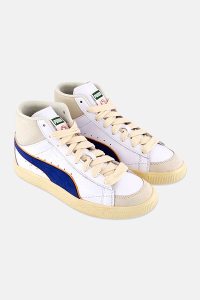 Puma Men Clyde Mid Bball Ruigi High Cut Lace Up Outdoor Shoes, Multicolor