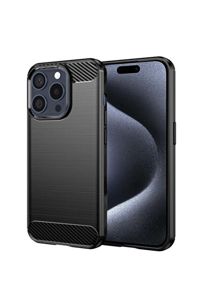 SKYDDAR INNOVATION Carcasă pentru iPhone 15 Pro, silicon carbon, subțire, cu ...