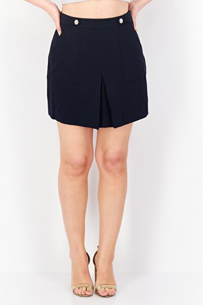 Tommy Hilfiger Women Solid Mini Skirt, Navy