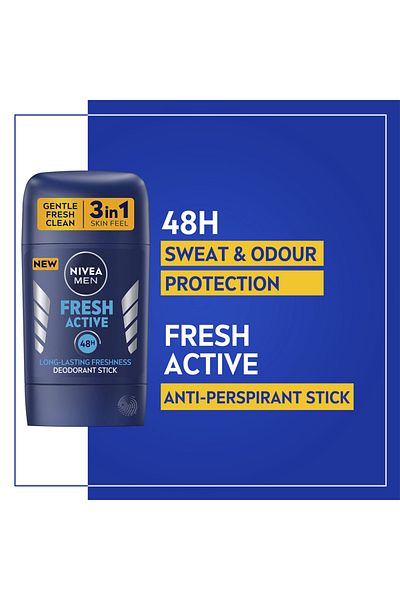 NIVEA Fresh Active Stick Deodorant For Men - 50ml