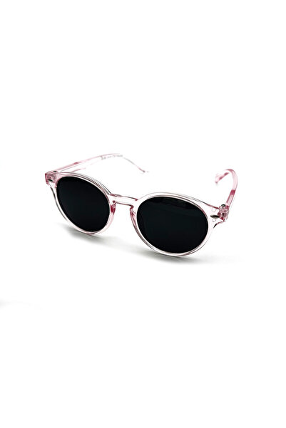 Polo Hill Unisex Pembe-Füme Polarize Cam TR90 Kemik Kapalı Çerçeve  Oval - Yu...