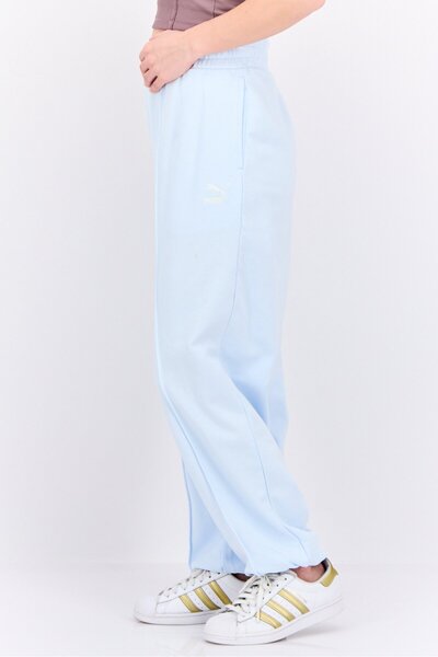 Puma Women Relaxed Fit Training Sweatpants, Light Blue