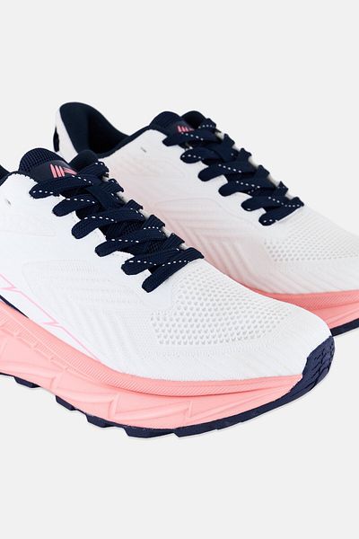 RBX Women Brand Logo Lace Up Outdoor Shoes, White