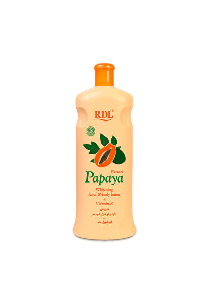 RDL Whitening Hand and Body Lotion with Papaya Extract and Vitamin E - 600 ml