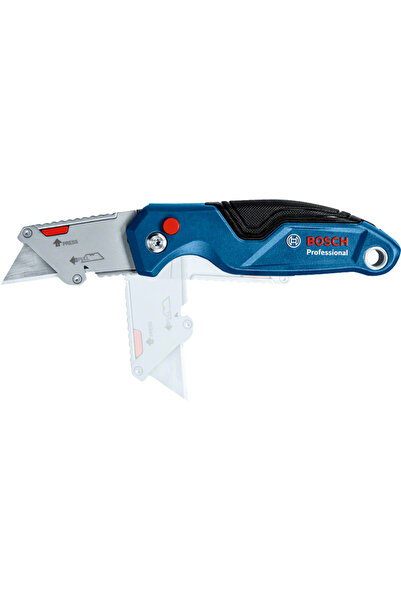 Bosch Profesyonel Katlanabilir Maket Bıçağı Metal Gövdeli Otomatik, Dayanıklı ve Cep Tipi Falçata