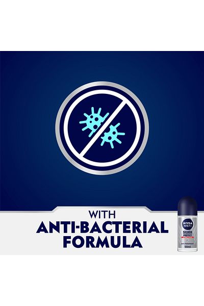 NIVEA Men Silver Protect Deodorant Roll on - 50ml