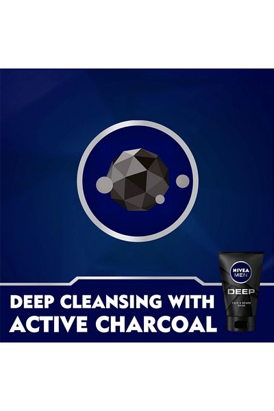 NIVEA Men Deep Face & Beard Wash - 100ml