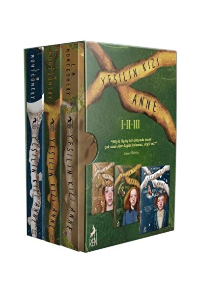 Ren Kitap Yeşilin Kızı Anne Kutulu Set Ciltsiz / Ren Kitap / L. M. Montgomery