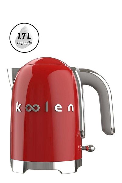 Koolen غلاية كهربائية - 1.7 لتر 2200 واط - أحمر