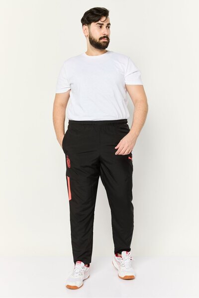 Puma Men Sportswear Fit Drawstring Training Track Pants, Black