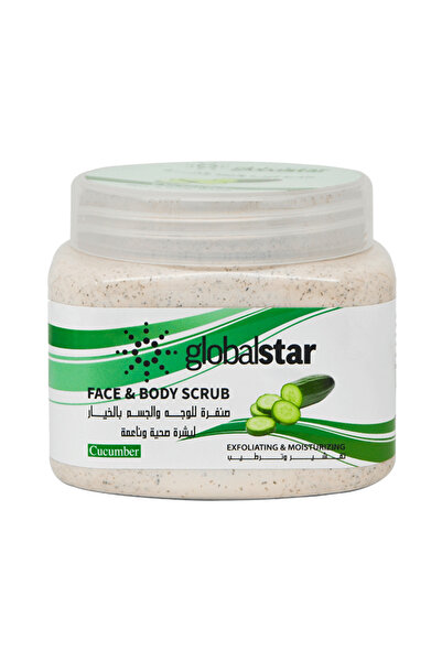 Globalstar جلوبال ستار مقشر الوجه والجسم مستخلص من الخيار - 500 مل