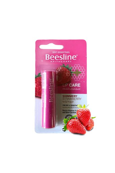 Beesline Shimmer Strawberry Lip Care - 4g