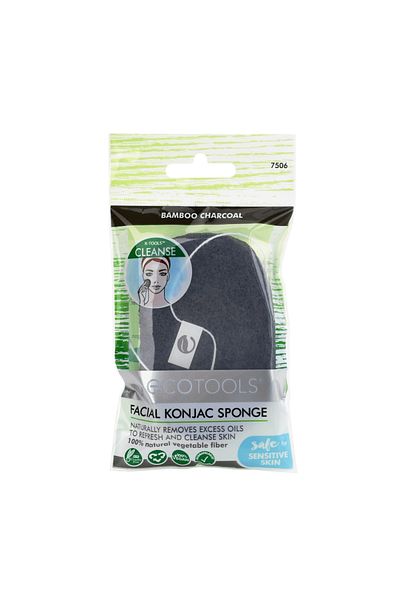 Ecotools Facial Konjac sponge, Bamboo Charcoal