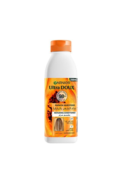 Garnier Garnier Ultra Doux Conditioner 350ml Repairing Hair Food with Papaya and Coconut