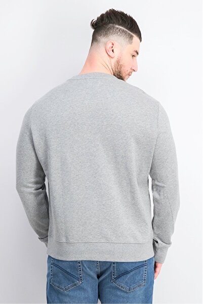 Tchibo Men Crew Neck Heather Sweatshirt, Grey