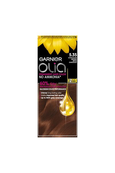 Garnier صبغة شعر دائمة أوليا بدون أمونيا - بني شوكولاتة
