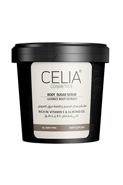 Celia مقشر الجسم بالسكر بخلاصة جذر عرق السوس - 600 جم