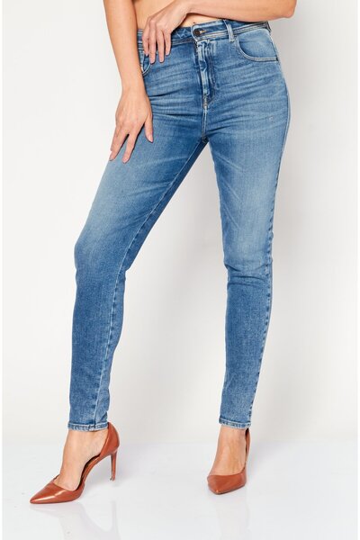 Diesel Kadın سكيني فيت Koyu Yıkama Esnek Kot Pantolon, Mavi