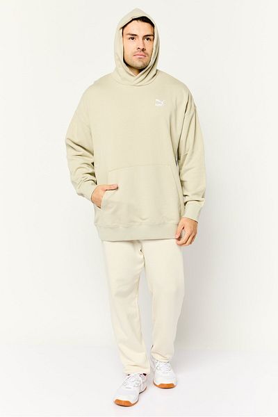 Puma Men Sportswear Fit Hooded Outdoor Sweatshirt ,sage Green
