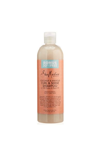 Shea Moisture Curl & Shine Shampoo with Coconut & Hibiscus for Curly Hair - 586ml
