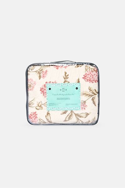 NANETTE LEPORE Single 2 Pieces Floral Pattern Bedspread With Pillow Case Set, Multicolor