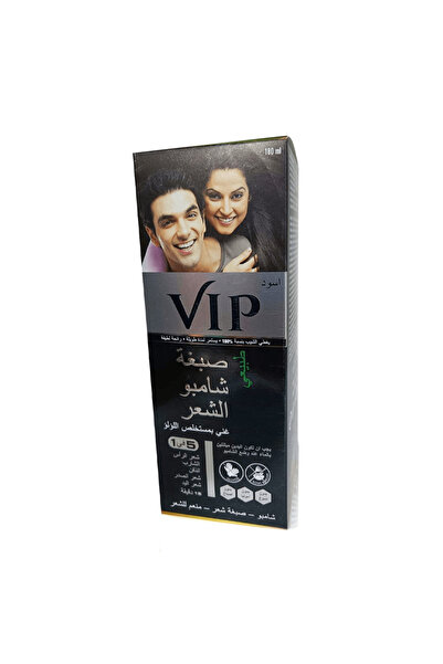 Vip شامبو ملون للشعر الطبيعي - أسود - 180 مل