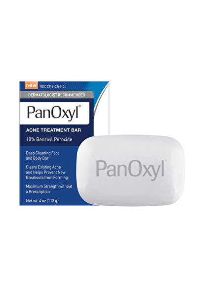 panoxyl صابونة علاج حب الشباب ١٠٪ بنزويل بيروكسايد - ١١٣ جم