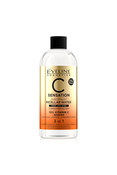 Eveline Cosmetics Eveline C Sensation Micellar Water Vitamin C Vitality 3 in ...