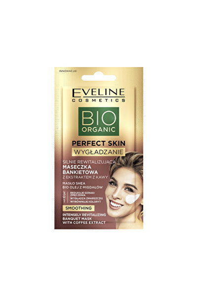 Eveline Cosmetics قناع إيفلين بيو أورجانيك بيرفكت سكين تنعيم بخلاصة القهوة - ...