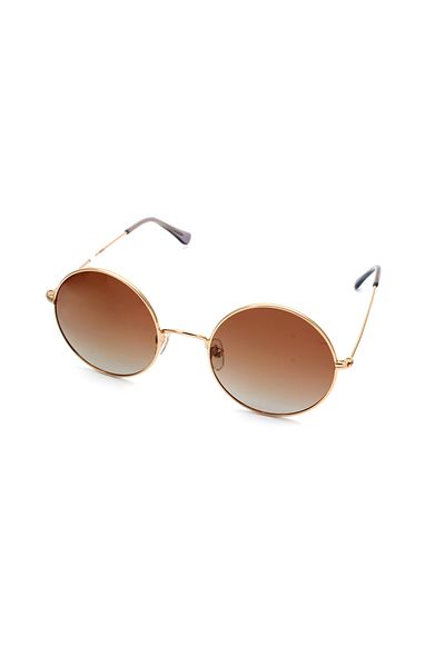 HAWK Women's Yellow-Pink Organic Mirrored (Uv) Glass Steel Closed Frame Oval - Round Sunglasses Hw1707