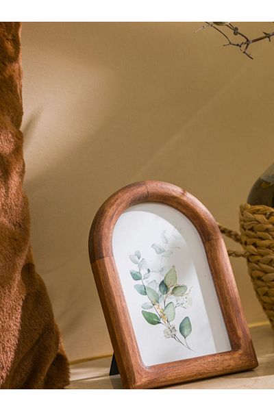 LC Waikiki إطار صورة خشبي مزخرف بني من LCW HOME مقاس 17 سم