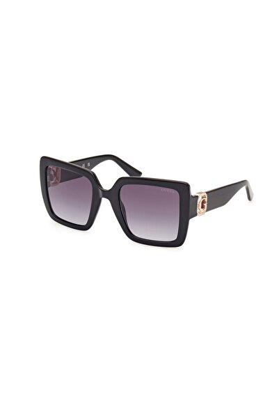 Guess Women's Black Organic Gradient (Uv) Glass Bone Closed Frame Design Sunglasses Gu00103 01B 52-23