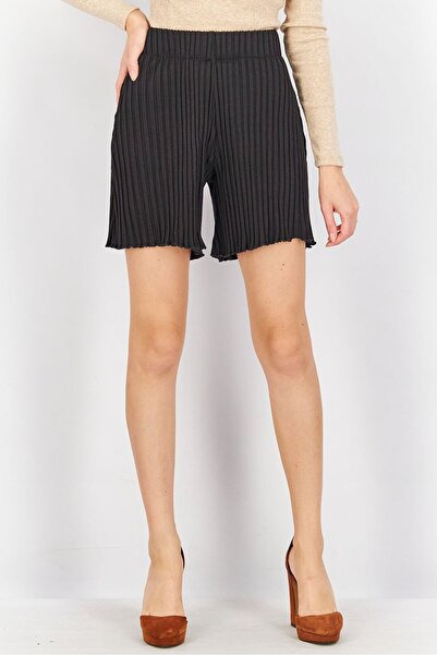 SIMON MILLER شورت نسائي أساسي قابل للتمدد، أسود