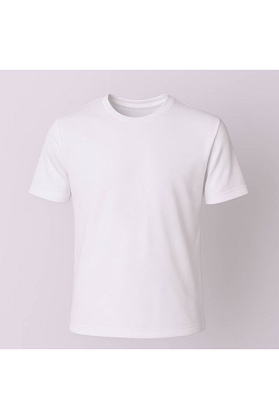 trender Мъжка тениска Oversize American Pique Zero Collar бяла, 2639