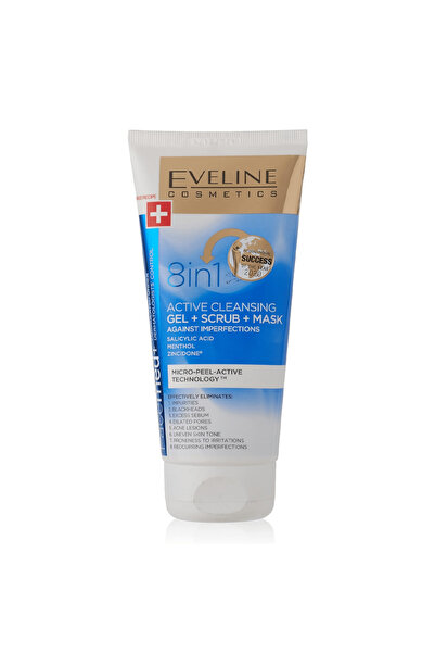 Eveline Cosmetics Eveline Face Med+ 8 in 1 Effective Cleansing Gel + Scrub + ...