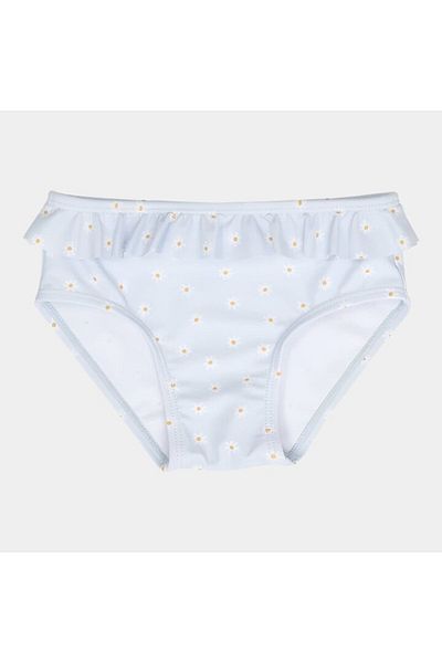 Little Dutch - Slip de baie cu protecție UV pentru fete, Daisies Blue, mărimea 86-92