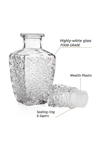 PUFO Elegant Pufo Graceful glass for drinks, liqueur, whiskey, 450 ml, transparent