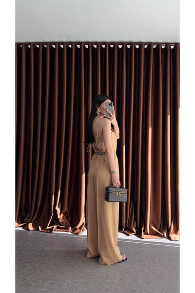 HAZELANNA Nude Jumpsuit