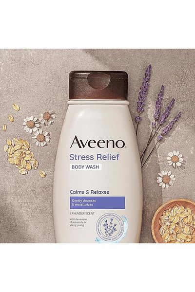 AVEENO غسول الجسم المرطب لتخفيف التوتر - 532 مل